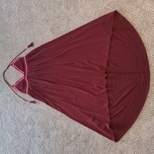 Express Triangle Top Halter Maxi Dress